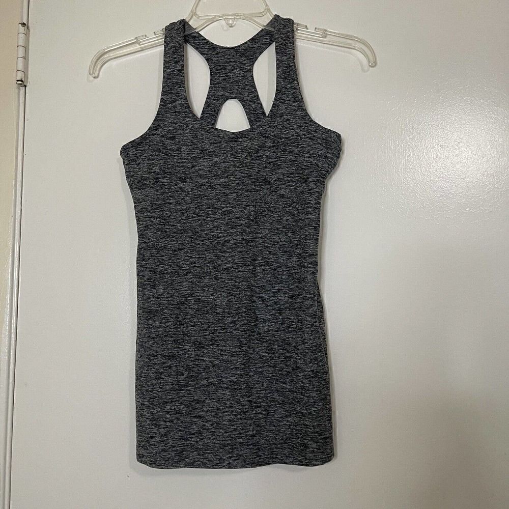 BEYOND YOGA gray space dye workout tank top unpadded size XS